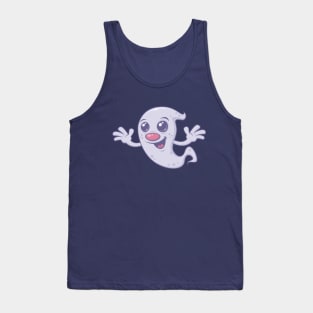 Cute Retro Ghost Tank Top